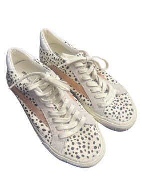 Madewell Sidewalk Low-Top Sneakers in Spotted Calf Hair Size 7